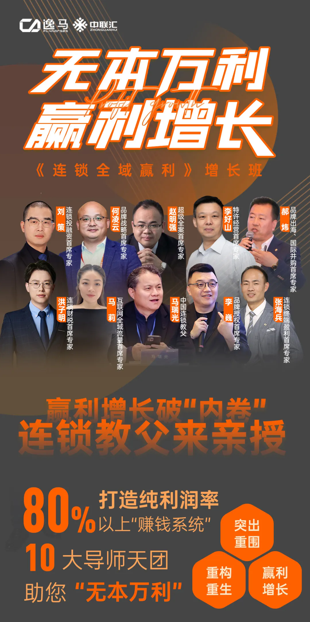 無本萬利 贏利增長丨《連鎖全域贏利》增長班即將開課！10大導師天團教你如何贏利增長破“內(nèi)卷”