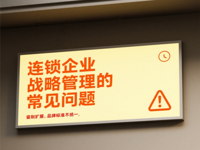 連鎖企業(yè)戰(zhàn)略管理的常見問題