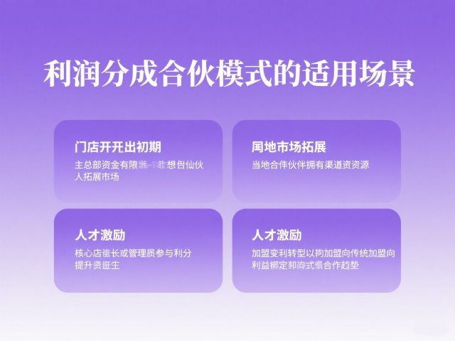 利潤分成合伙模式的適用場景