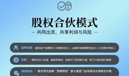 連鎖經(jīng)營合伙模式有哪些?全面解析四大主流合作方式