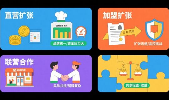 餐飲連鎖門店擴(kuò)張模式解析（直營、加盟、聯(lián)營多路徑布局）