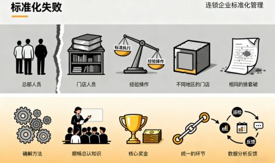 連鎖企業(yè)標(biāo)準(zhǔn)化管理為什么總失?。亢诵脑蚺c解決思路
